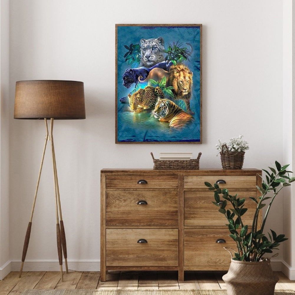 Animal World - Full Square Drill Diamond Painting 30*40CM