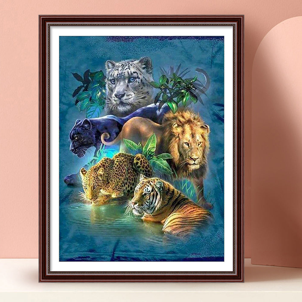 Animal World - Full Square Drill Diamond Painting 30*40CM