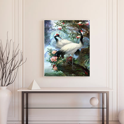 Red-Crowned Crane - 11CT Stamped Cross Stitch 40*50CM