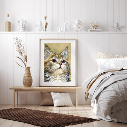 Kitten - Full Square Drill Diamond Painting 30*40CM