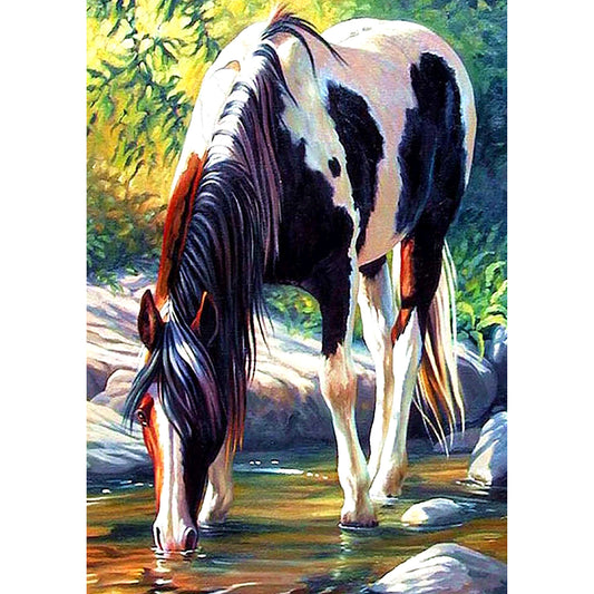 Water Horse - Full Square Drill Diamond Painting 30*40CM