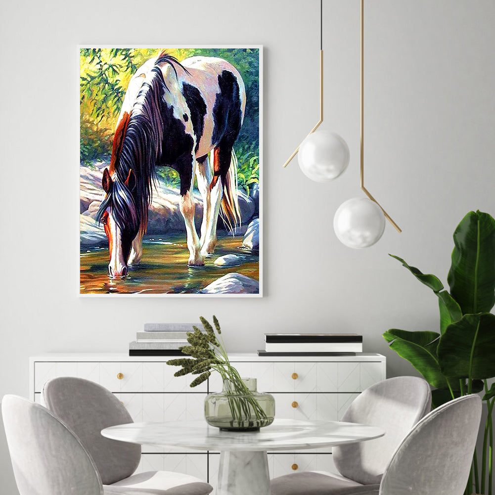 Water Horse - Full Square Drill Diamond Painting 30*40CM