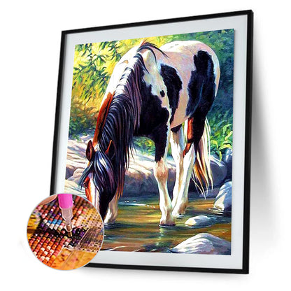 Water Horse - Full Square Drill Diamond Painting 30*40CM