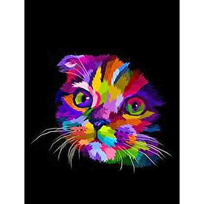 Colorful Cat - Full Square Drill Diamond Painting 30*40CM