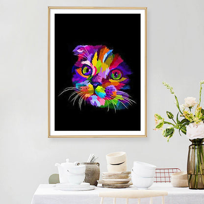 Colorful Cat - Full Square Drill Diamond Painting 30*40CM