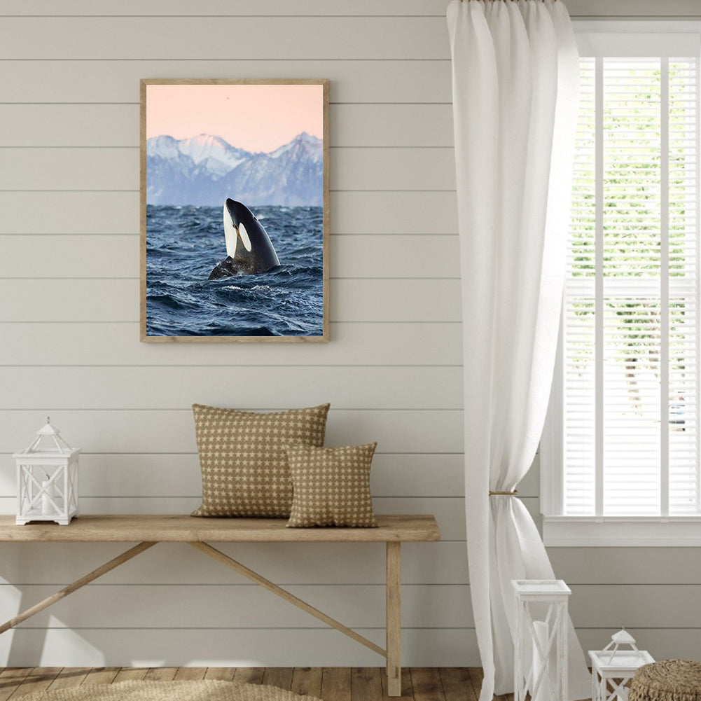 Vivid Dolphin - Full Square Drill Diamond Painting 30*40CM