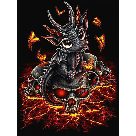 Fire Dragon - Full Square Drill Diamond Painting 30*40CM