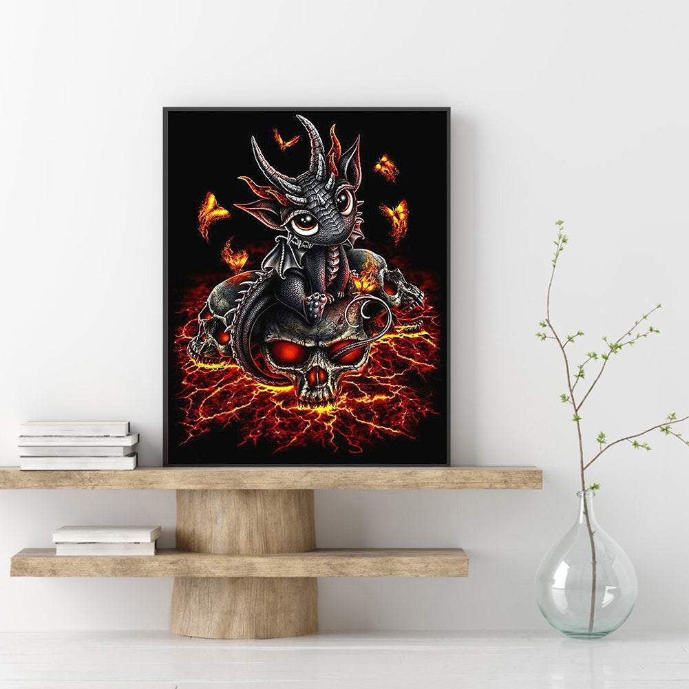 Fire Dragon - Full Square Drill Diamond Painting 30*40CM