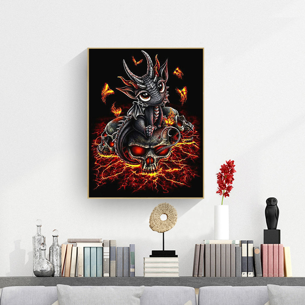 Fire Dragon - Full Square Drill Diamond Painting 30*40CM