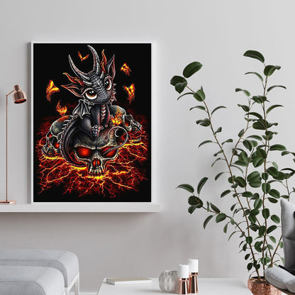 Fire Dragon - Full Square Drill Diamond Painting 30*40CM