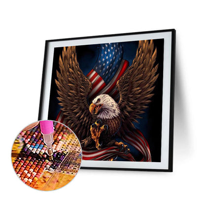 Eagle Flag - Full Square Drill Diamond Painting 50*50CM