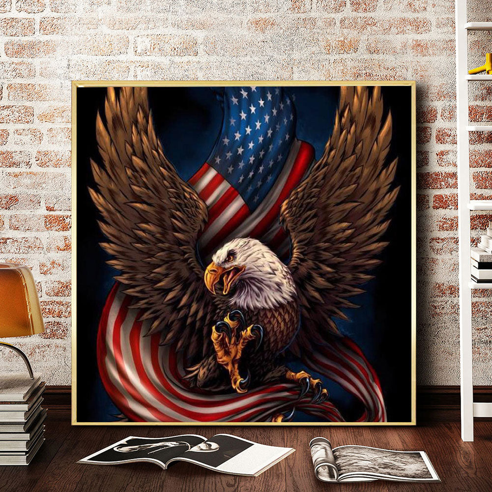 Eagle Flag - Full Square Drill Diamond Painting 50*50CM