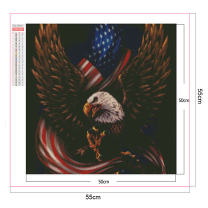 Eagle Flag - Full Square Drill Diamond Painting 50*50CM