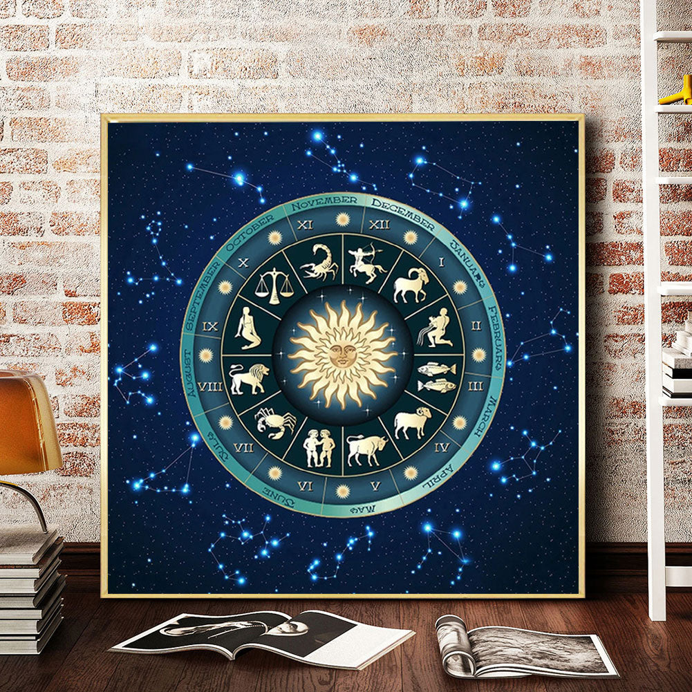 Twelve Constellations - Full Square Drill Diamond Painting 50*50CM