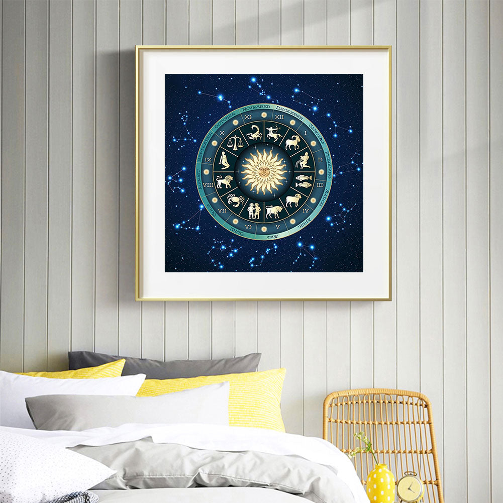 Twelve Constellations - Full Square Drill Diamond Painting 50*50CM