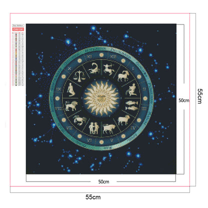 Twelve Constellations - Full Square Drill Diamond Painting 50*50CM