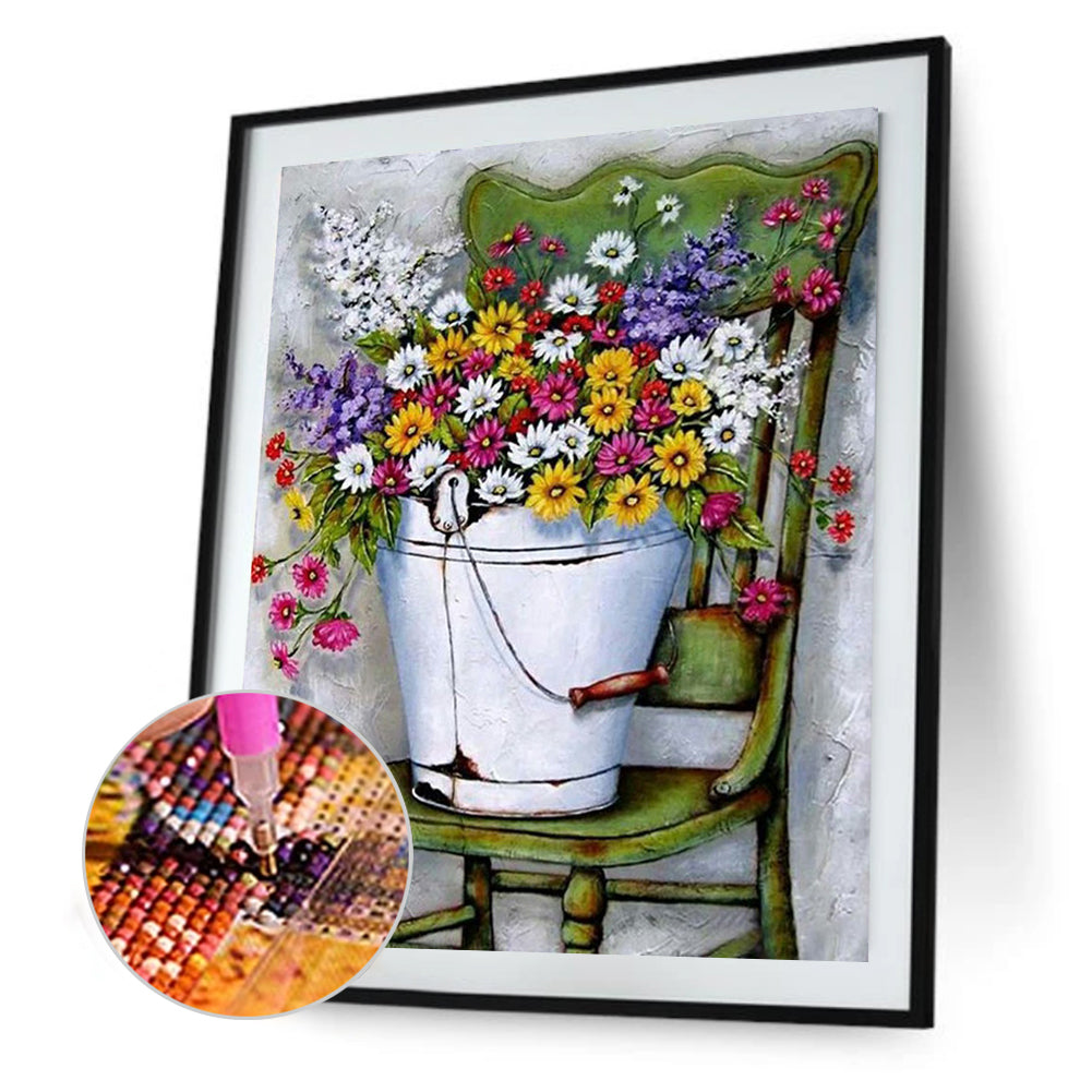 Bouquet - Full Round Drill Diamond Painting 50*60CM