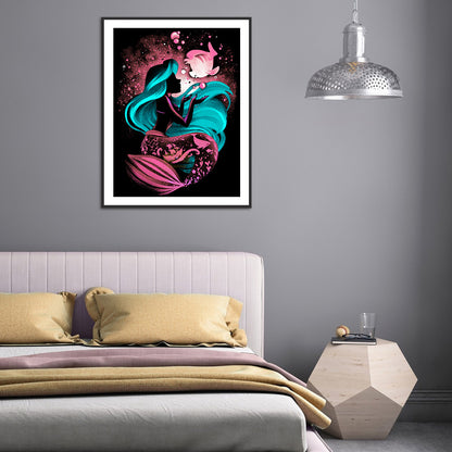 Disney Character Silhouette - Full Round Drill Diamond Painting 30*40CM