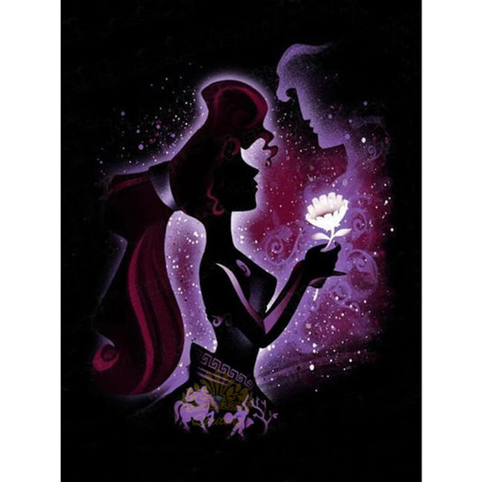 Disney Character Silhouette - Full Round Drill Diamond Painting 30*40CM