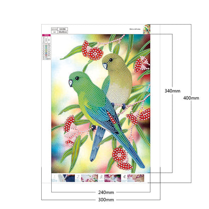 Birds - Special Shaped Drill Diamond Paiting 30*40CM