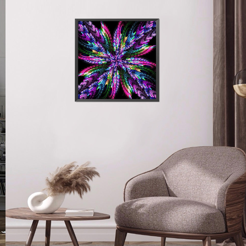 Flowing Flowers - Full Round Drill Diamond Painting 40*40CM