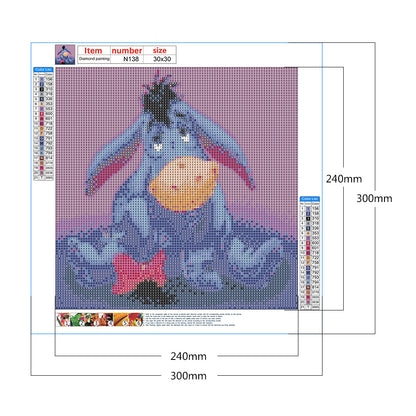 Eeyore - Full Square Drill Diamond Painting 30*30CM