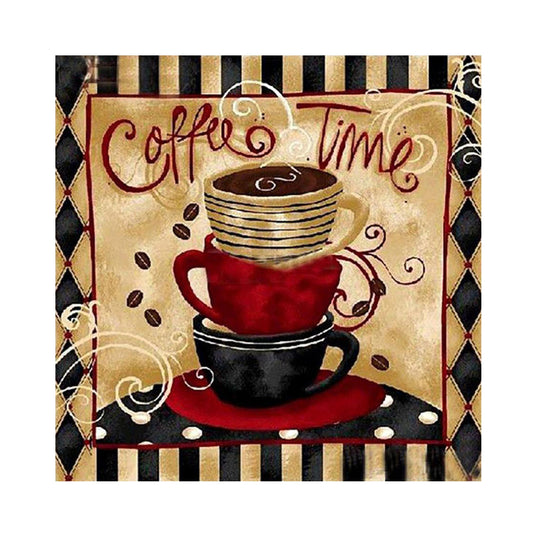 Coffee Calligraphy - Full Square Drill Diamond Painting 30*30CM