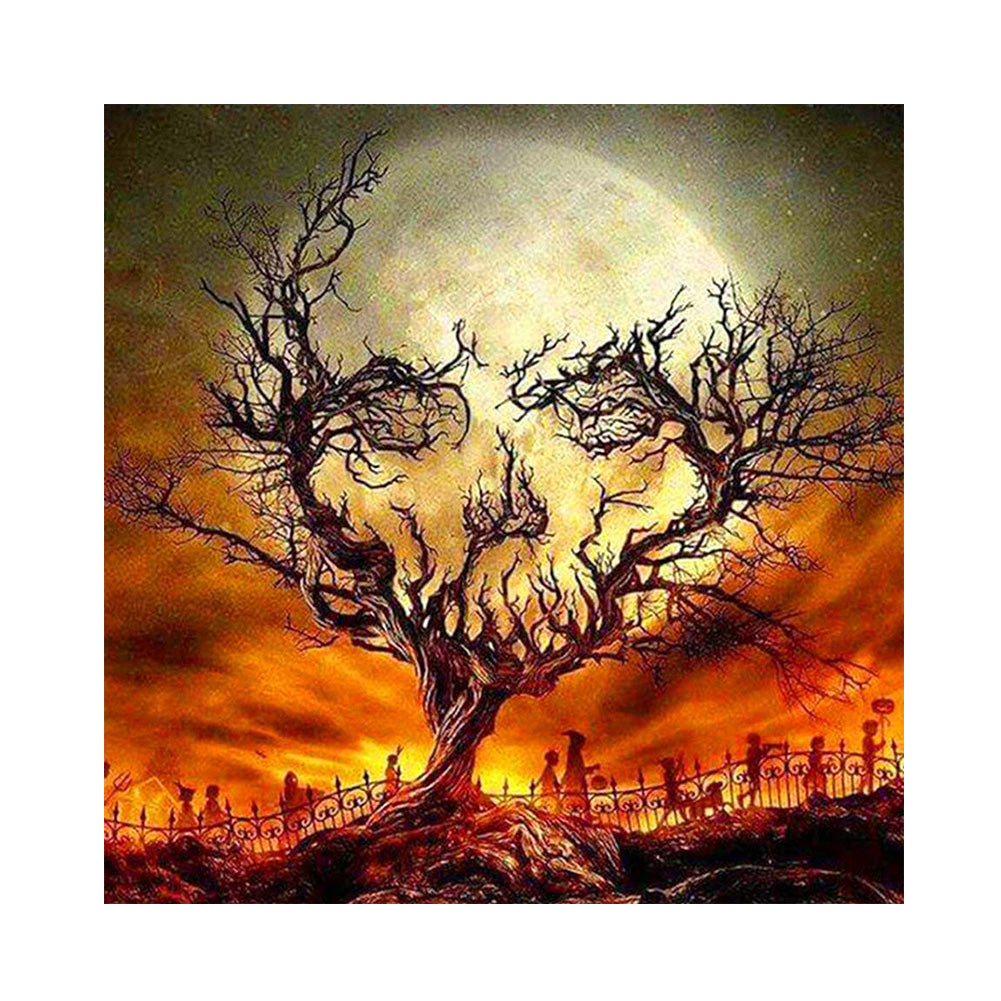 Skull Tree - Full Square Drill Diamond Painting 30*30CM