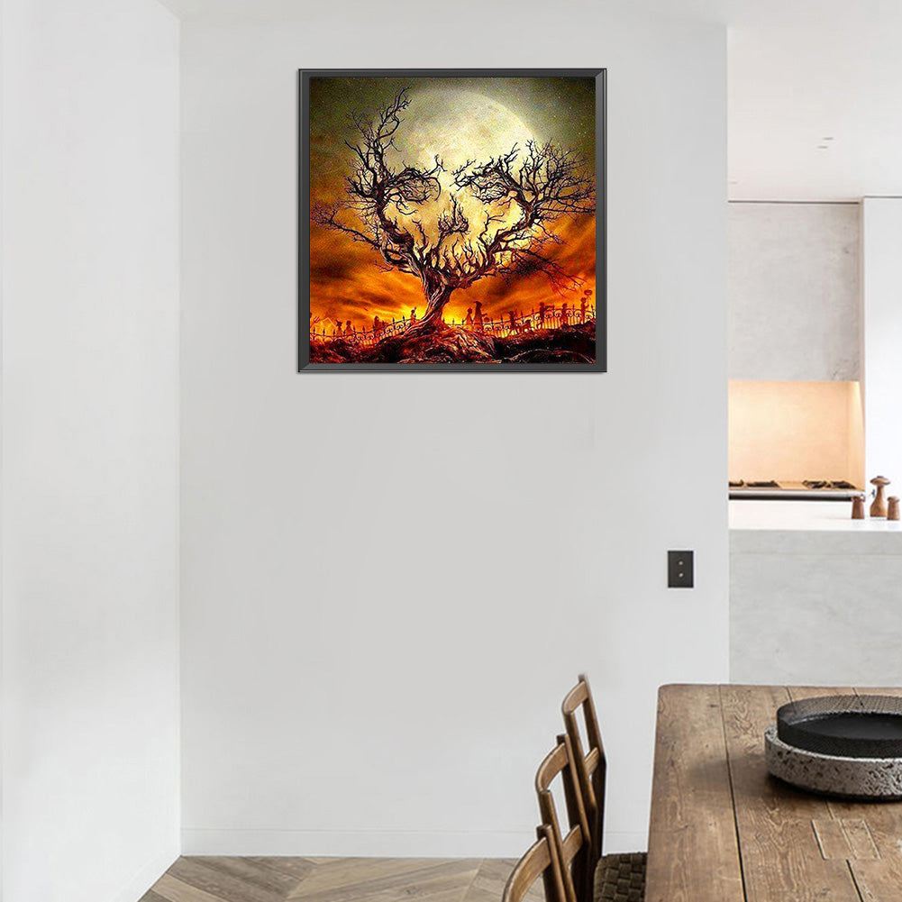 Skull Tree - Full Square Drill Diamond Painting 30*30CM