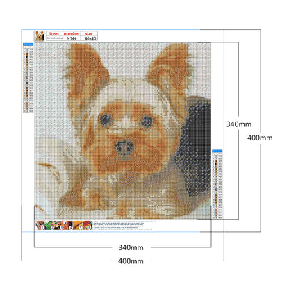 Puppy - Full Square Drill Diamond Painting 40*40CM