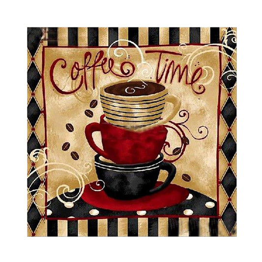 Coffee Calligraphy - Full Square Drill Diamond Painting 40*40CM