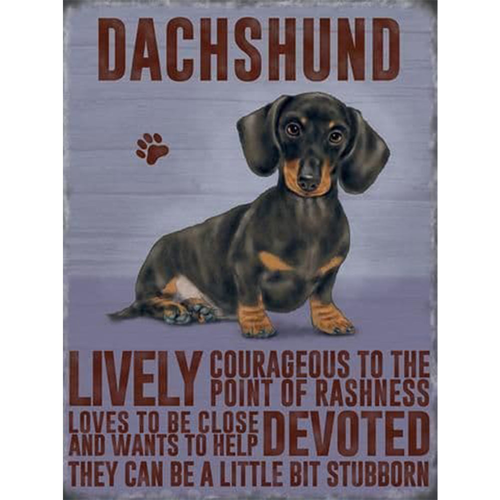 Dog - Full Round Drill Diamond Painting 30*40CM