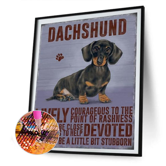 Dog - Full Round Drill Diamond Painting 30*40CM