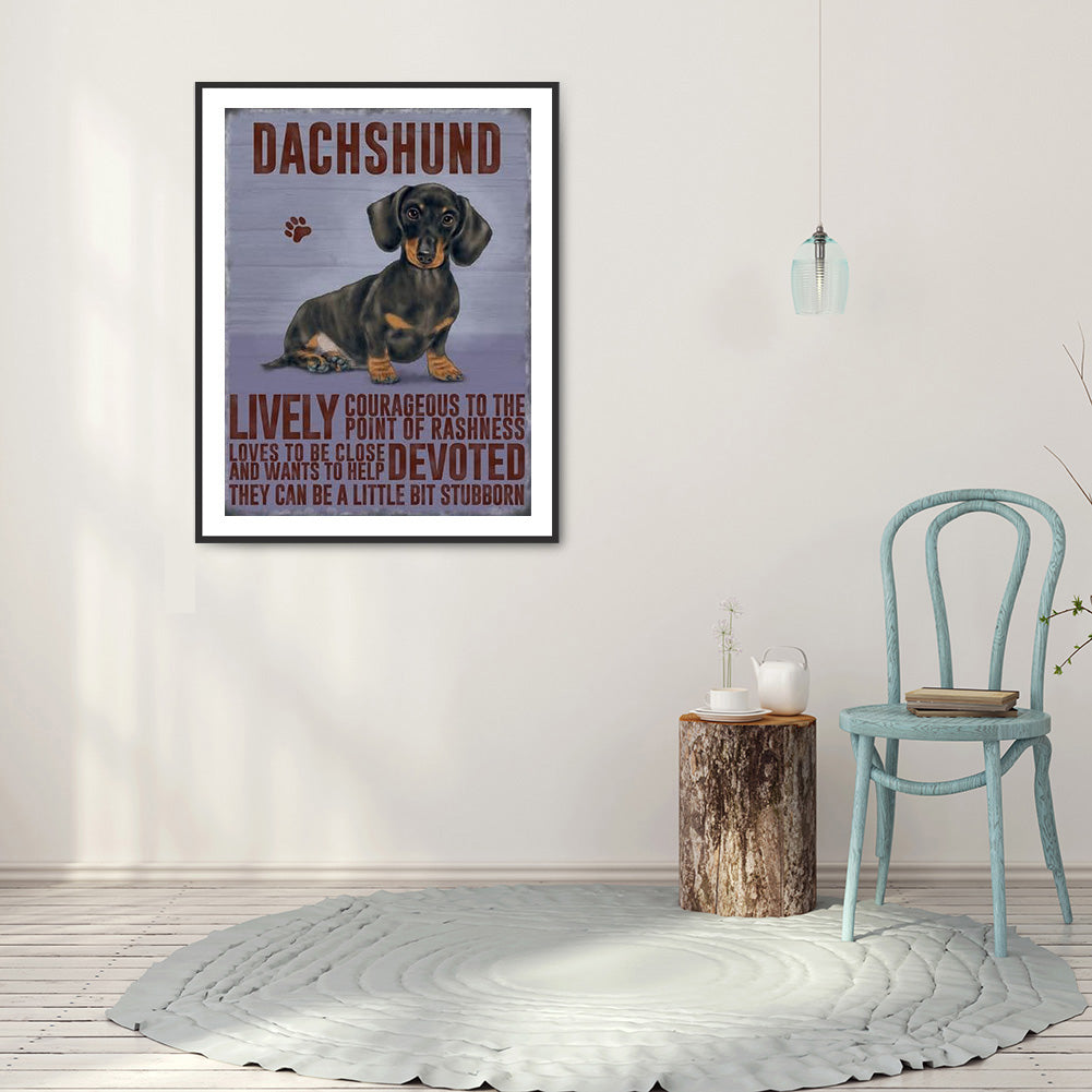 Dog - Full Round Drill Diamond Painting 30*40CM