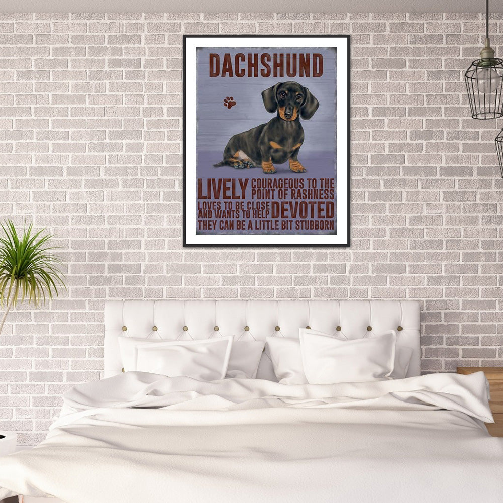 Dog - Full Round Drill Diamond Painting 30*40CM