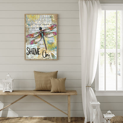 Dragonfly - Full Square Drill Diamond Painting 30*40CM