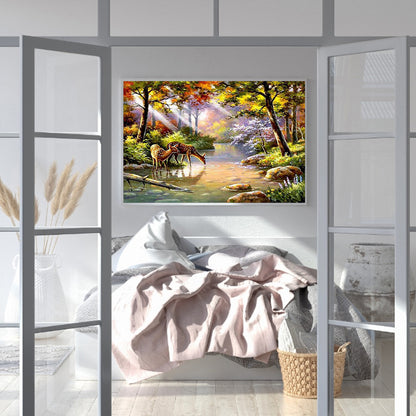 Deer - Full Square Drill Diamond Painting 30*40CM
