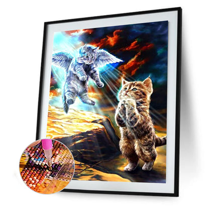 Cat - Full Square Drill Diamond Painting 30*40CM