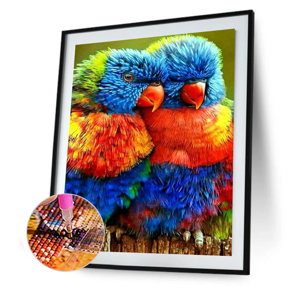 Two Parrots - Full Square Drill Diamond Painting 30*40CM