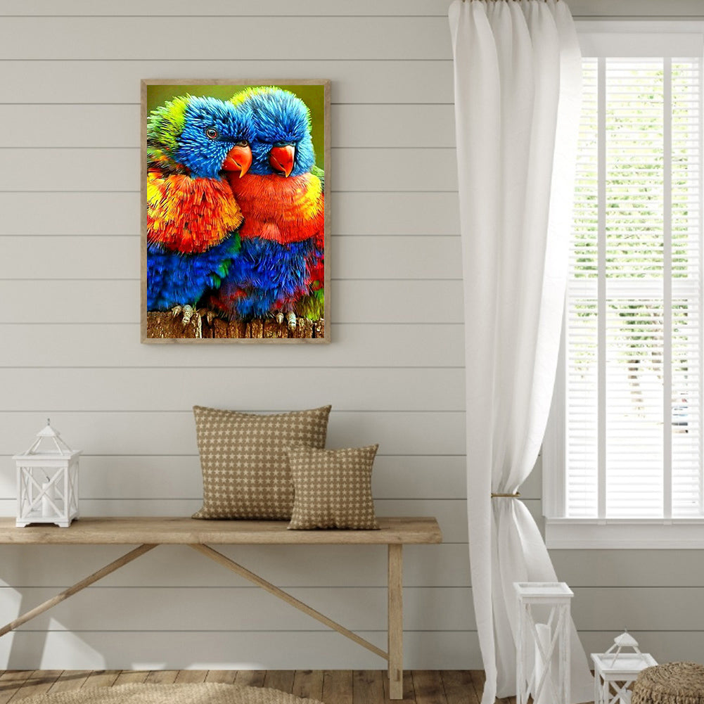 Two Parrots - Full Square Drill Diamond Painting 30*40CM