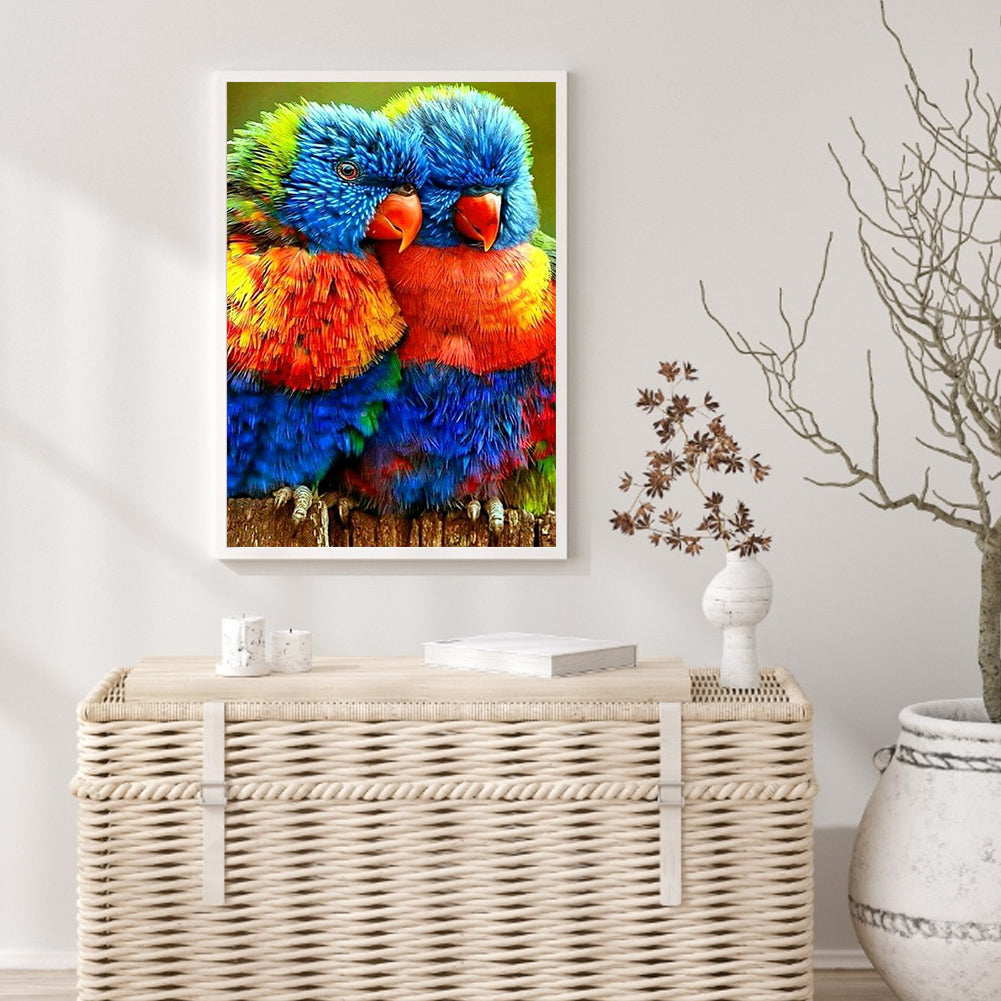 Two Parrots - Full Square Drill Diamond Painting 30*40CM