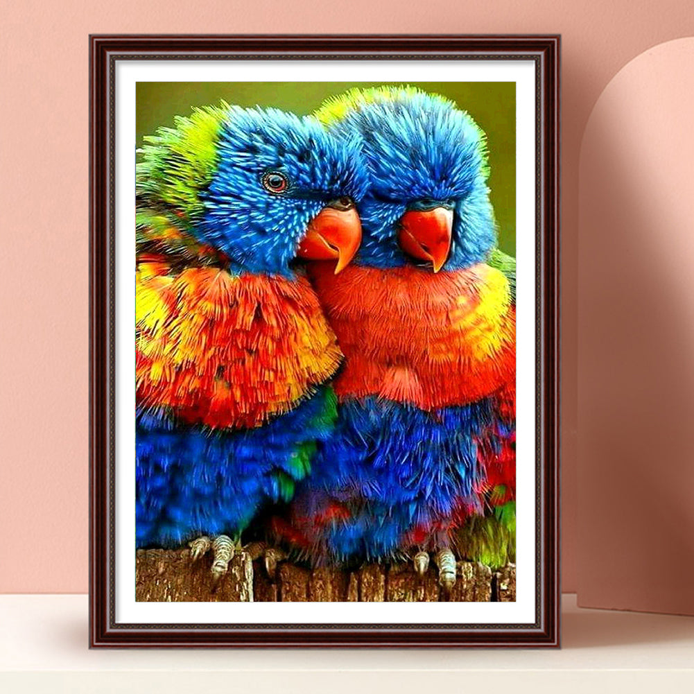Two Parrots - Full Square Drill Diamond Painting 30*40CM