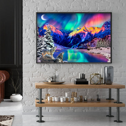 Wolf - Full Square Drill Diamond Painting 30*40CM