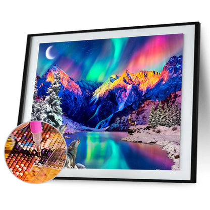 Wolf - Full Square Drill Diamond Painting 30*40CM