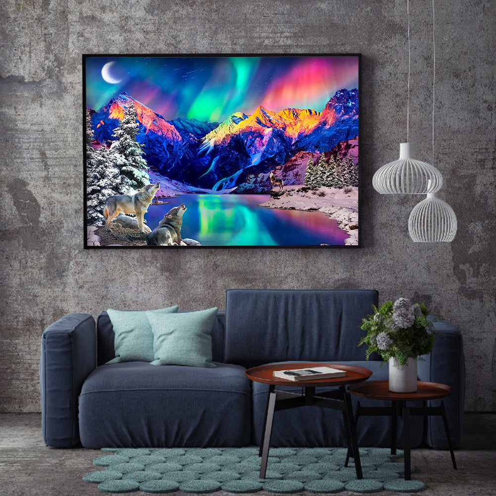 Wolf - Full Square Drill Diamond Painting 30*40CM