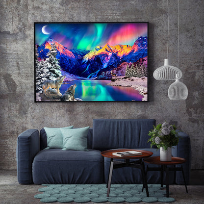 Wolf - Full Square Drill Diamond Painting 30*40CM