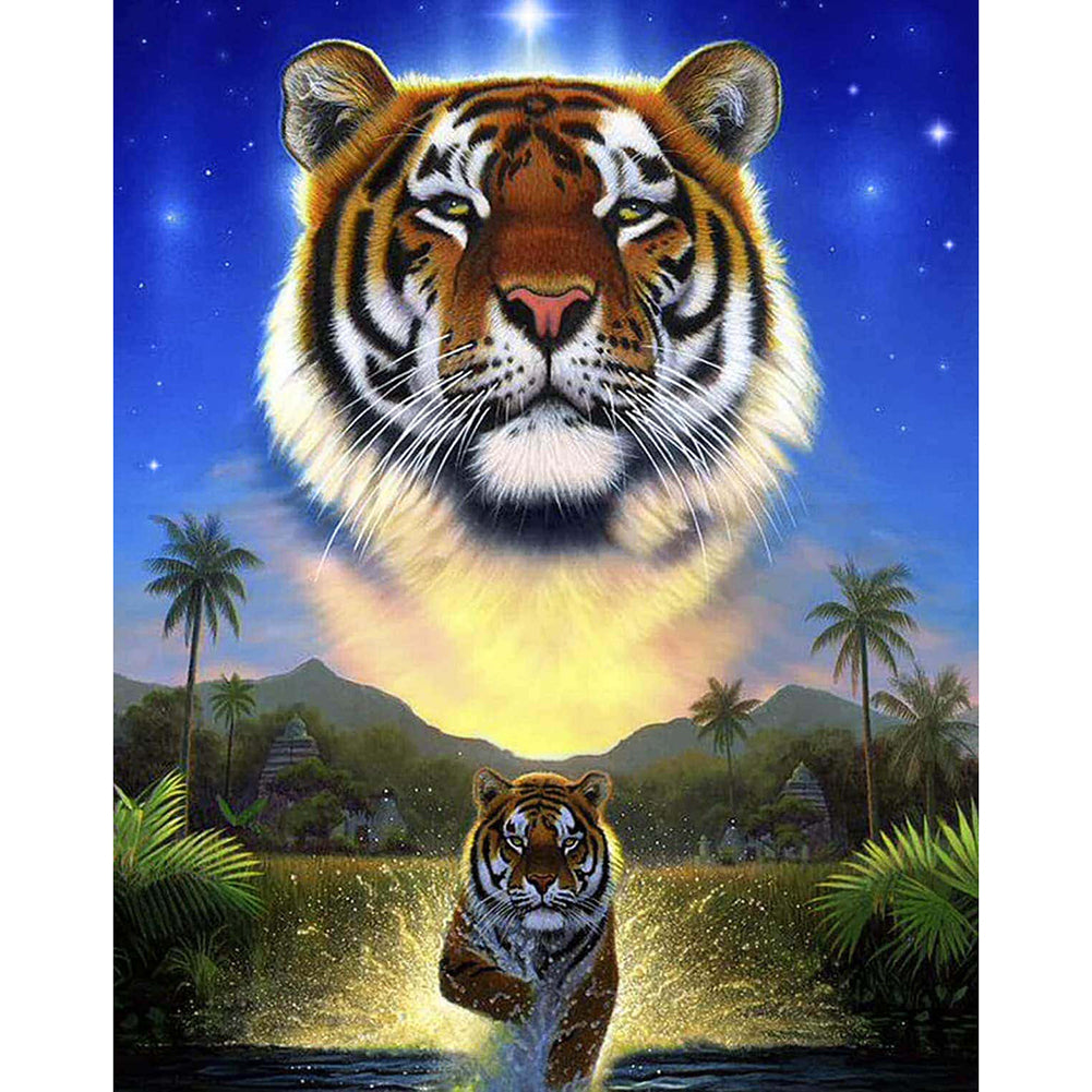 Tiger - Full Square Drill Diamond Painting 30*40CM