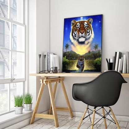 Tiger - Full Square Drill Diamond Painting 30*40CM