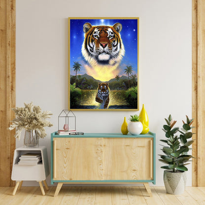 Tiger - Full Square Drill Diamond Painting 30*40CM