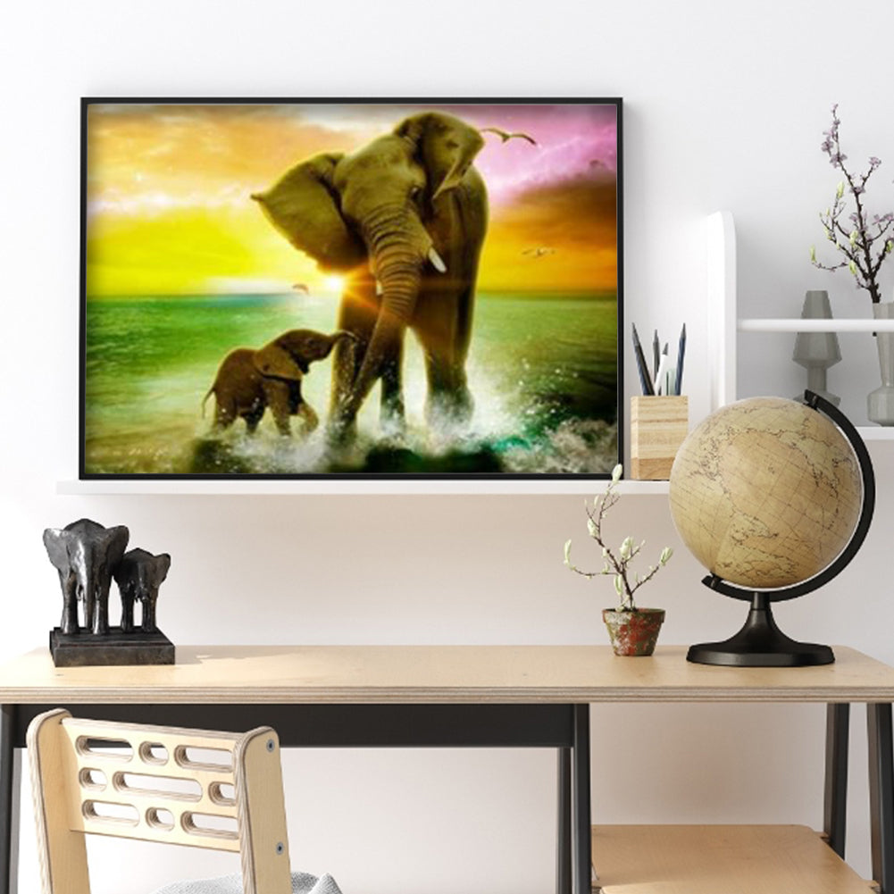 Elephant - Full Square Drill Diamond Painting 30*40CM